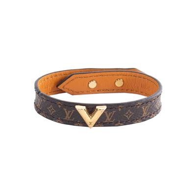 Louis Vuitton Bracelet Brasserie Dauphine Monogram Calf Leather Plated