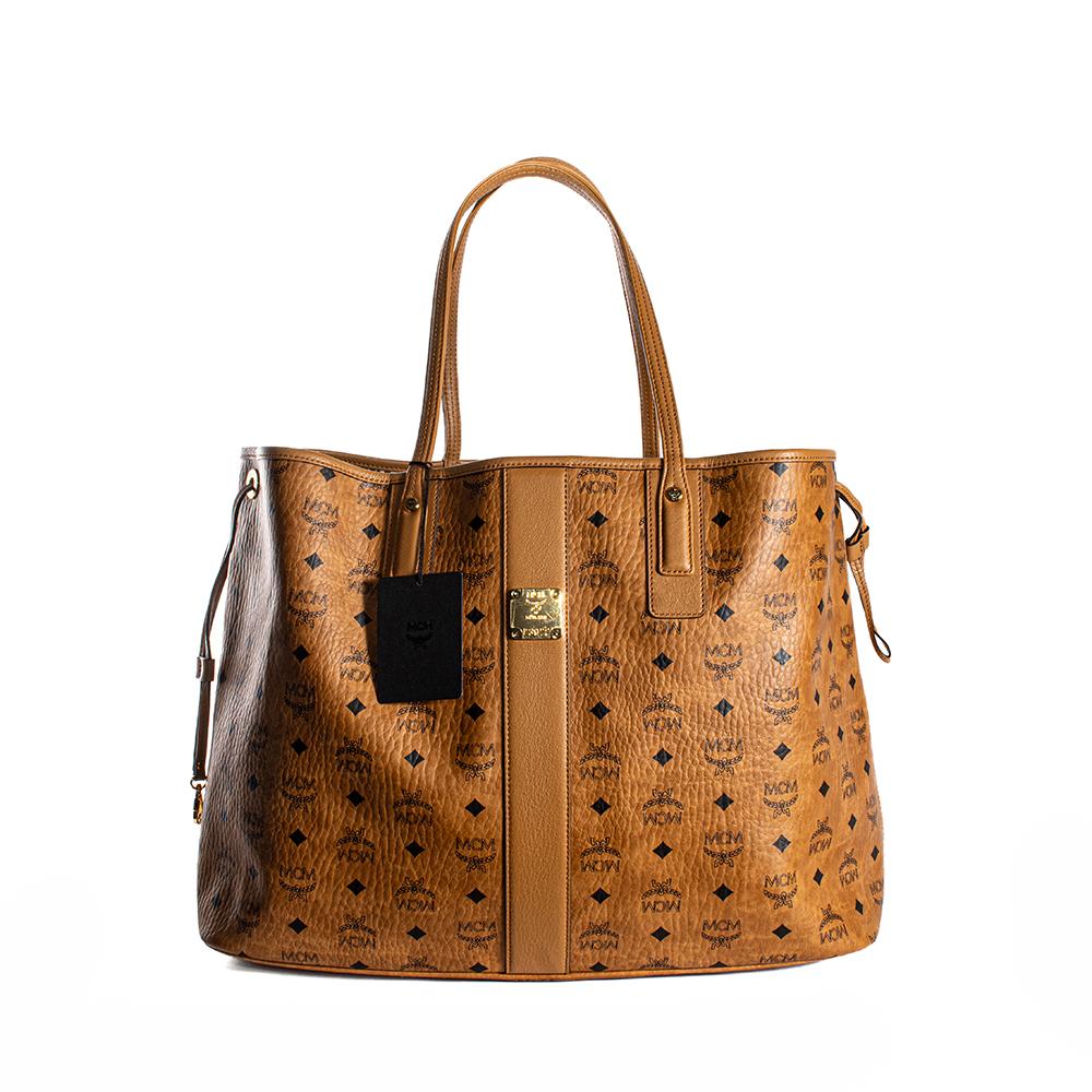 Cloth tote MCM Brown in Cloth - 35091219