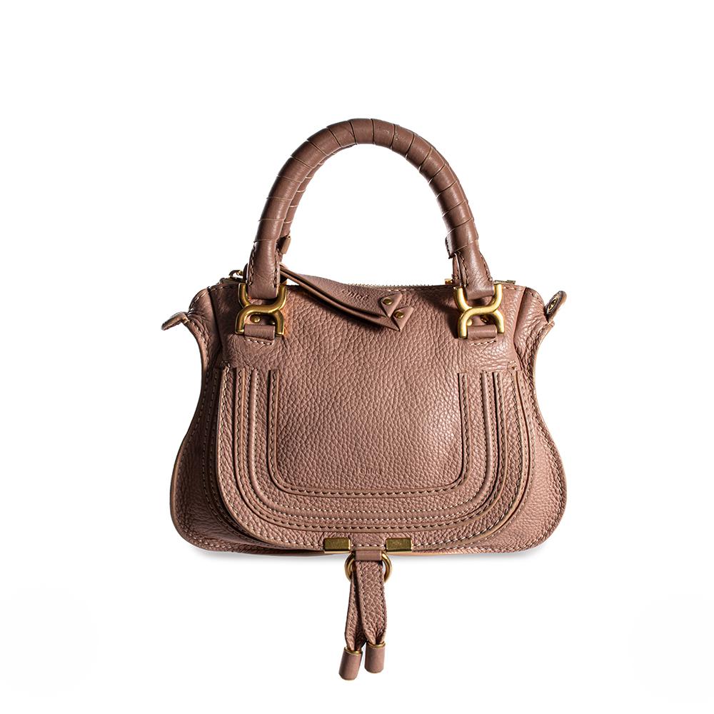 Mini Marcie pink leather bag