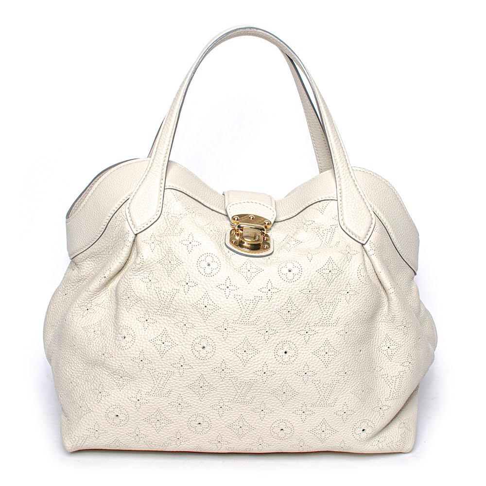 Cream and Grey Louis Vuitton Handbag