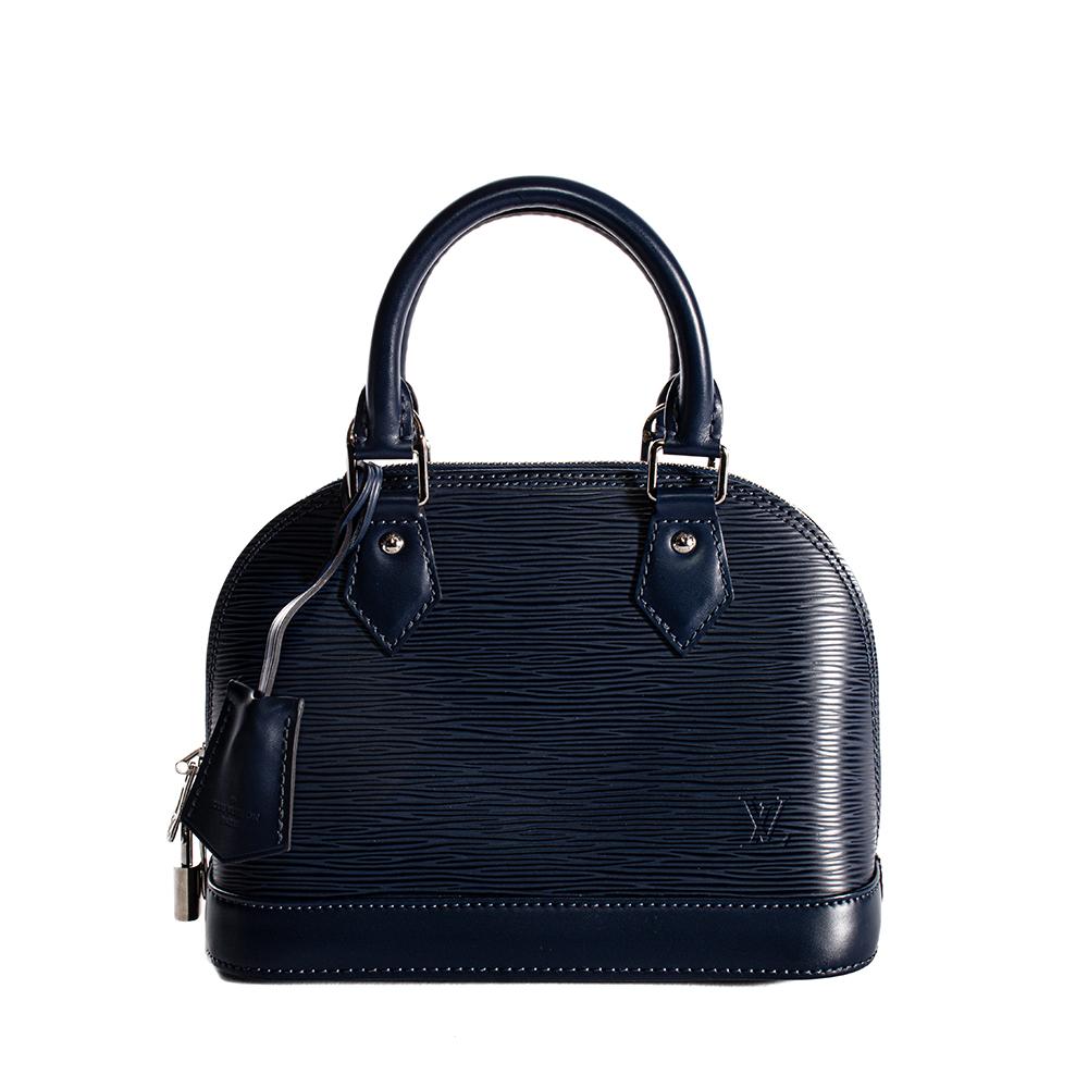 Louis Vuitton Alma BB Blue Patent Leather