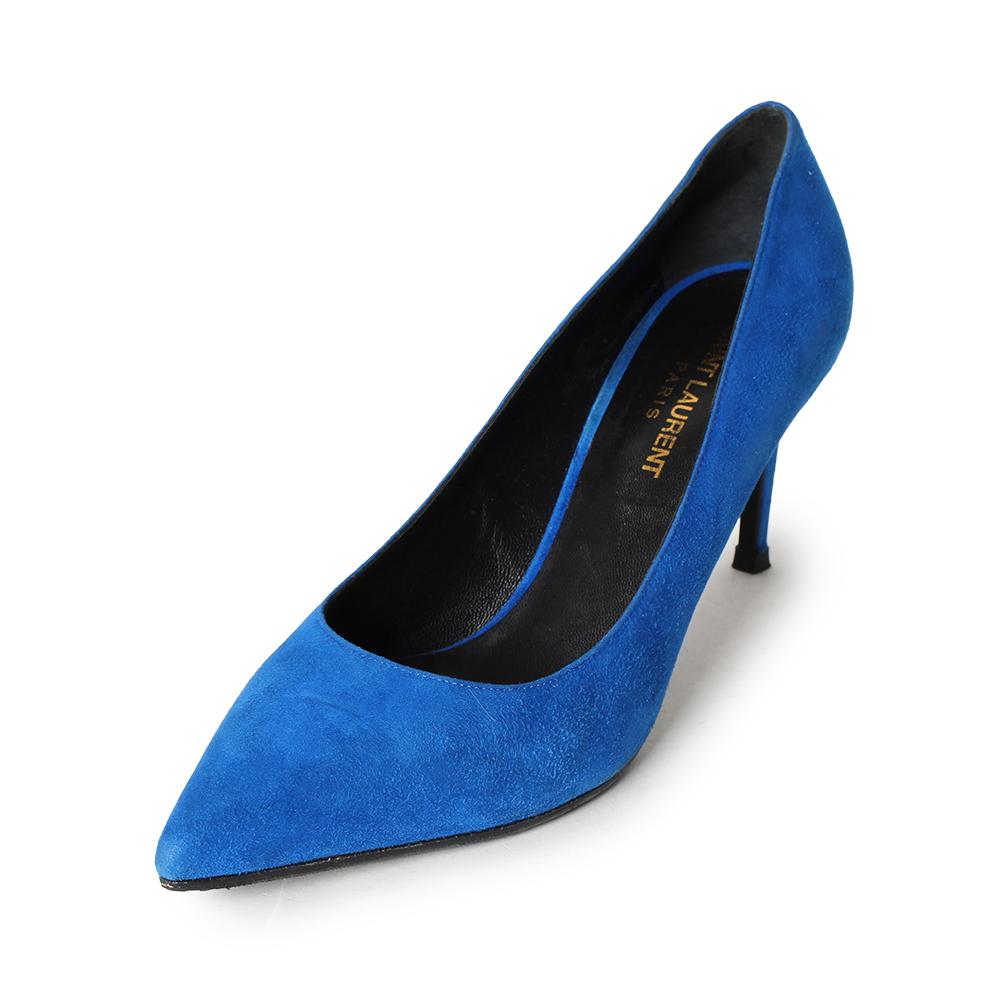 Saint laurent suede on sale pumps