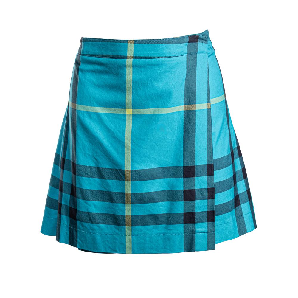 Burberry blue cheap pleated skirt