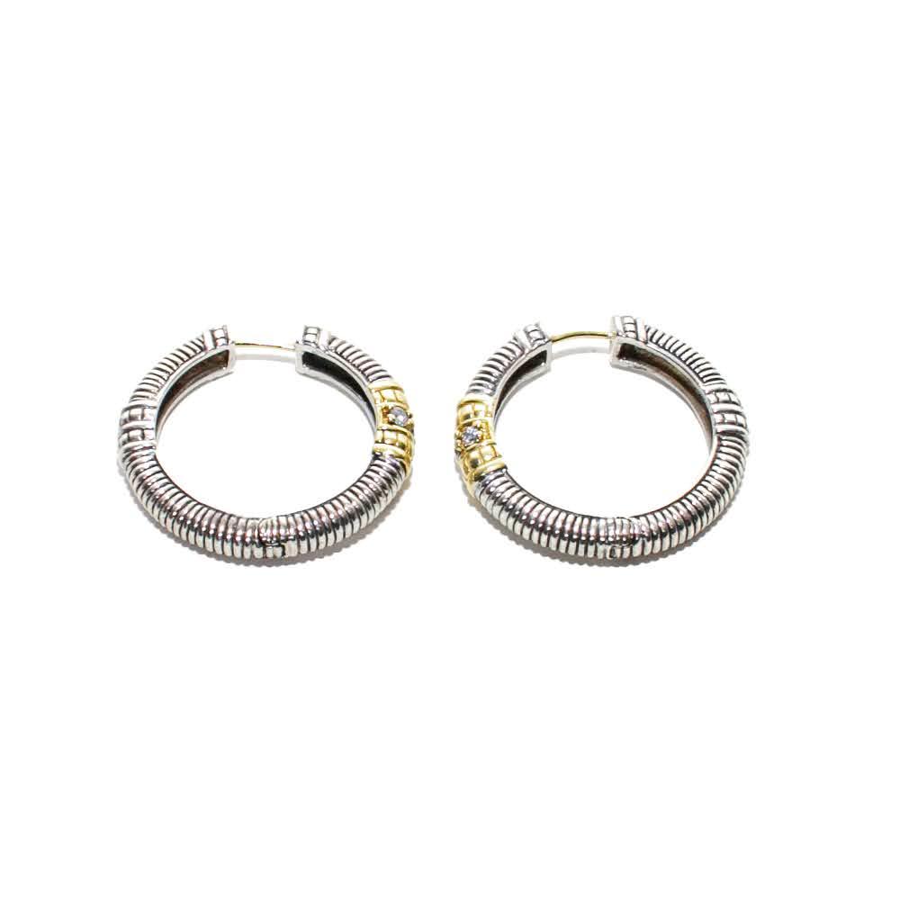 Judith ripka online hoop earrings