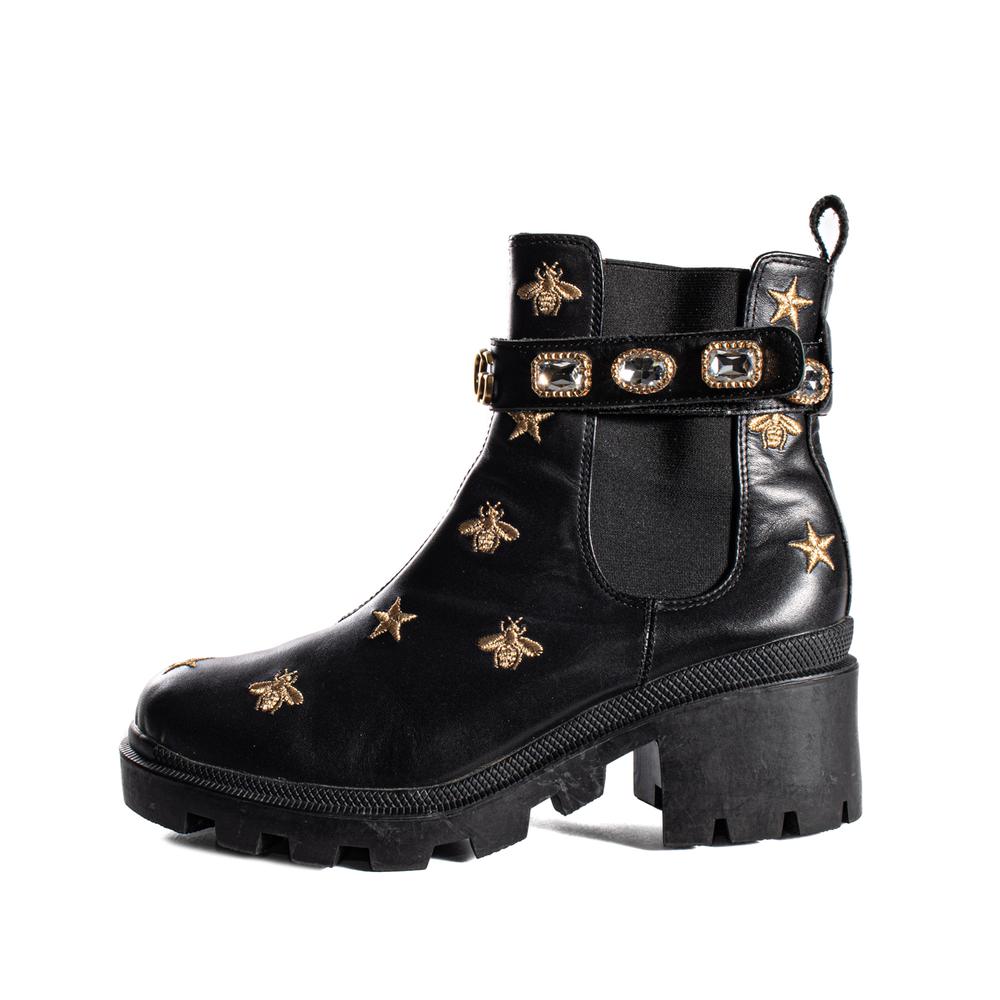 Gucci studded outlet boots