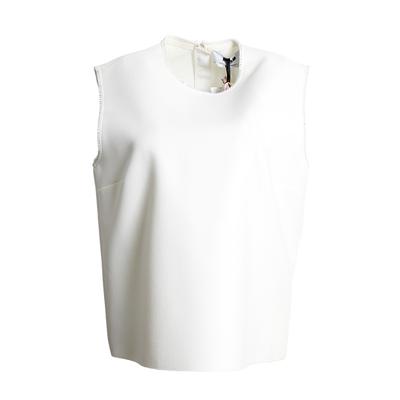 MSGM Size 46 Crystal Crepe Top