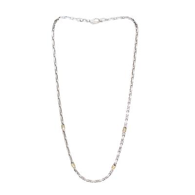 Two-Tone Link Chain Necklace