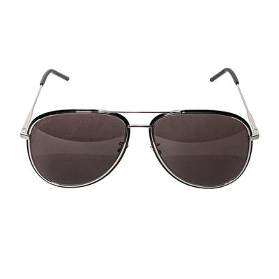 Saint Laurent Silver Aviator Sunglasses