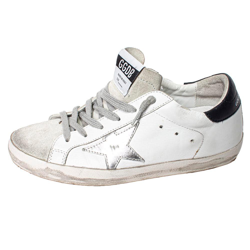 My Sister's Closet | Golden Goose Golden Goose Size 37 White Super-Star  Sneakers