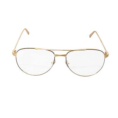 Cartier Gold Clear Lens Glasses