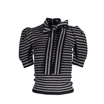 Michael Kors Size XS Grey Striped Top