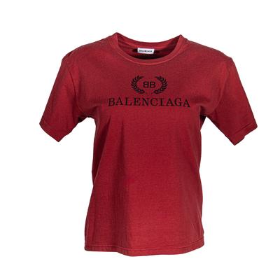 Balenciaga Size Large Red T-shirt