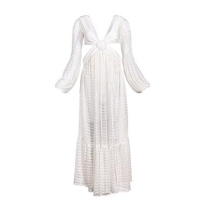 Pat Bo Size Small White Crochet Dress