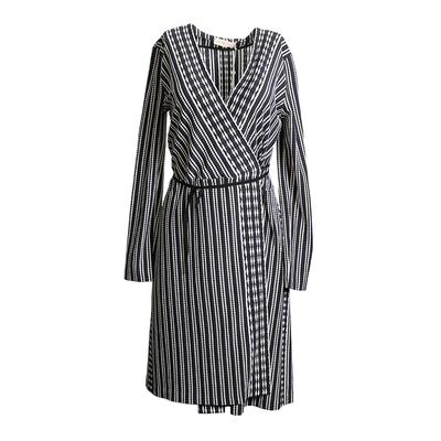 New Tory Burch Size Medium Oxford Stripe Dress