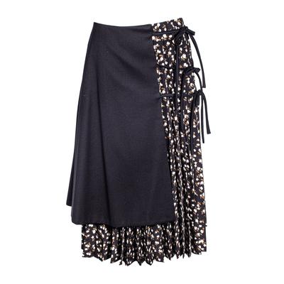 Noir Size Small Black Tie Detail Ninomiya Skirt