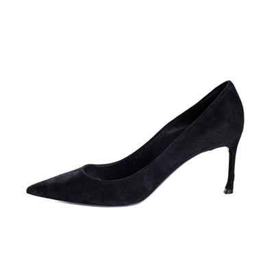 Christian Dior Size 40 Black Suede Heels