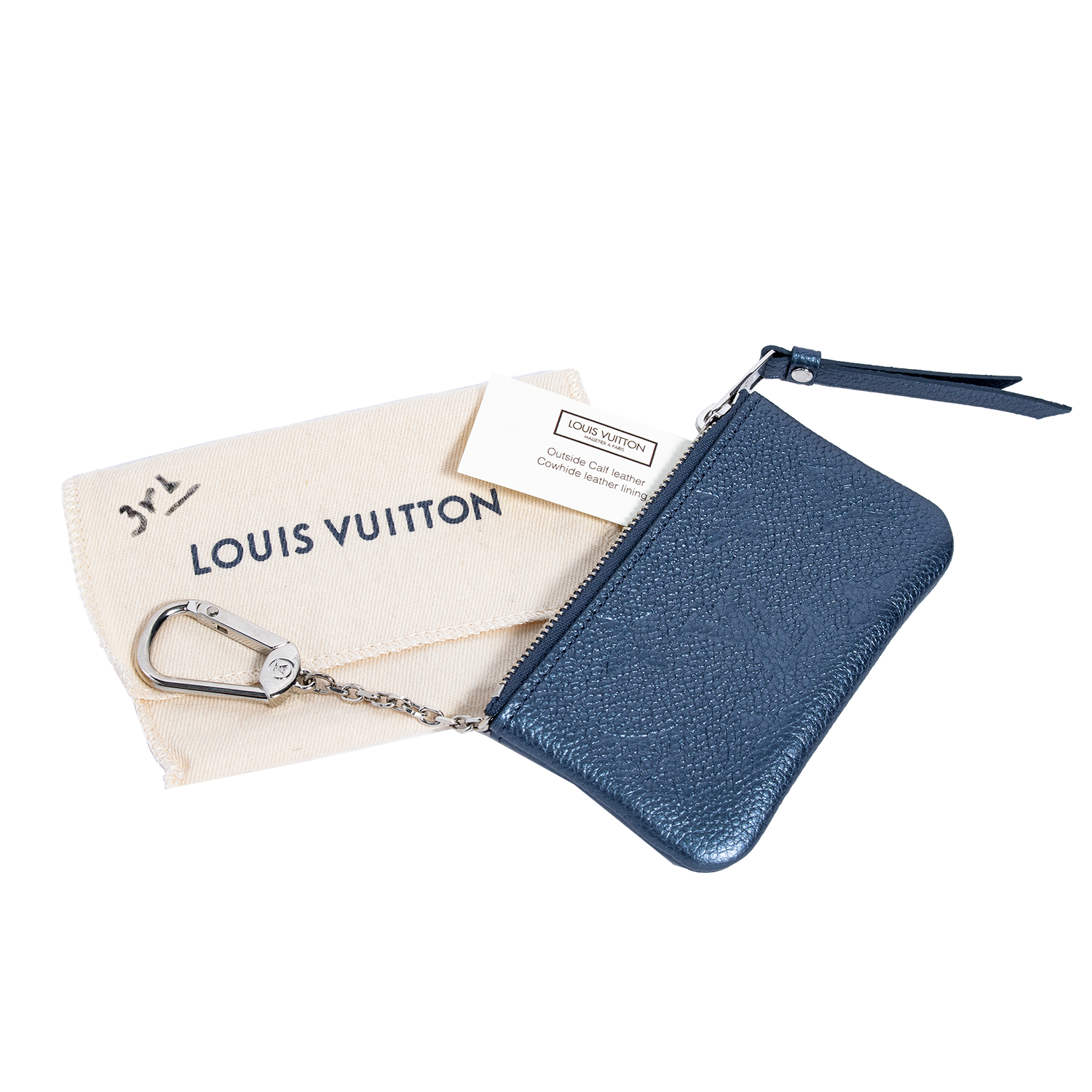 My Sister's Closet  Louis Vuitton Louis Vuitton Metallic Blue Leather  Wallet